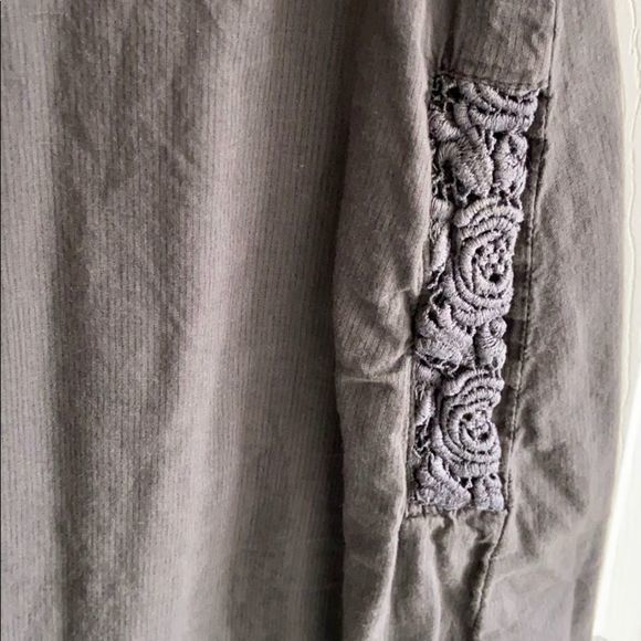 SNOB Grey V Neck Dress‎ with Pockets - Picture 6 of 9